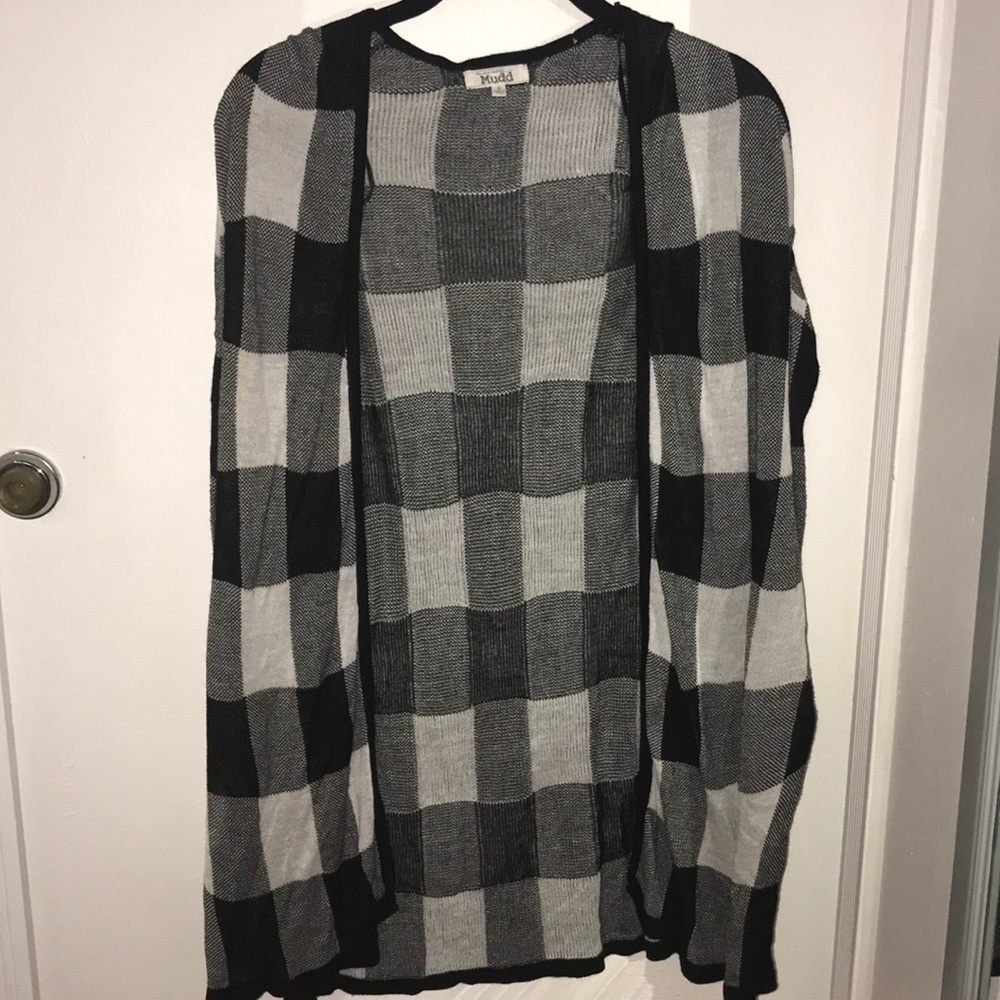 Black and white cardigan